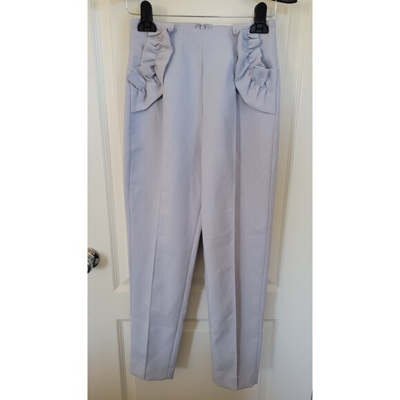 ELLIATT Harmony Dove Blue High Rise Ankle Crop Pants - Picture 4 of 7